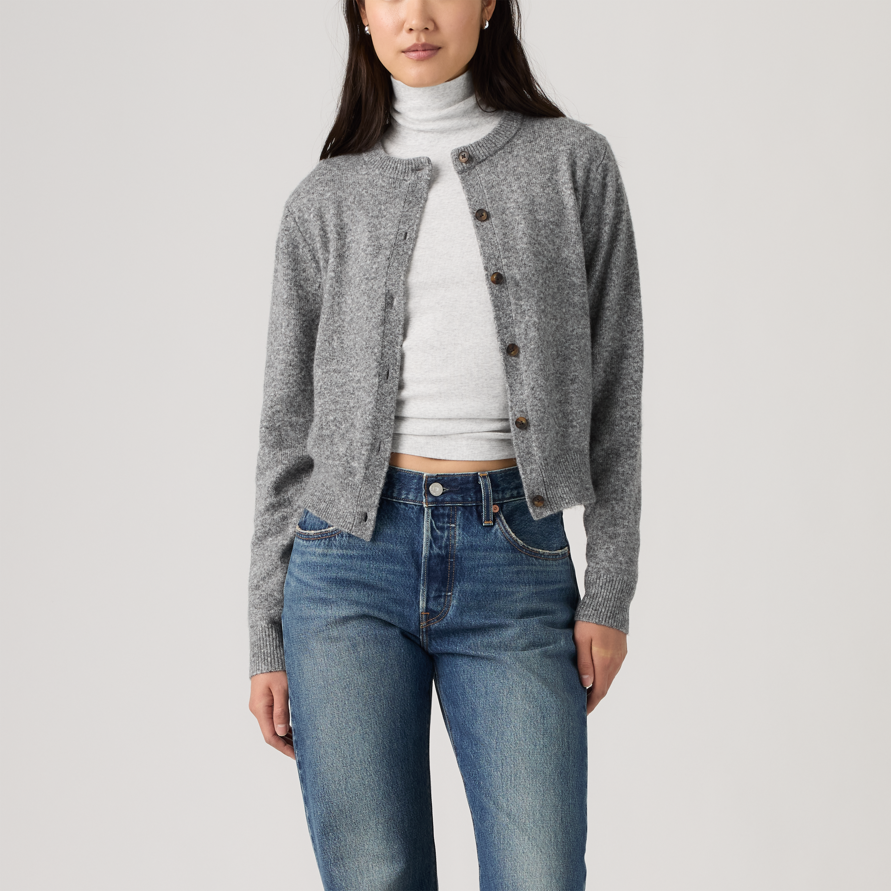Levi's Women's Claire Cardigan - Dark Heather Gray