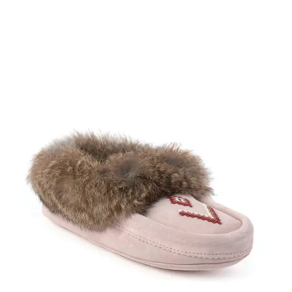 Thumbnail: Manitobah Mukluk Ladies Tipi Fur Trim Moccasin