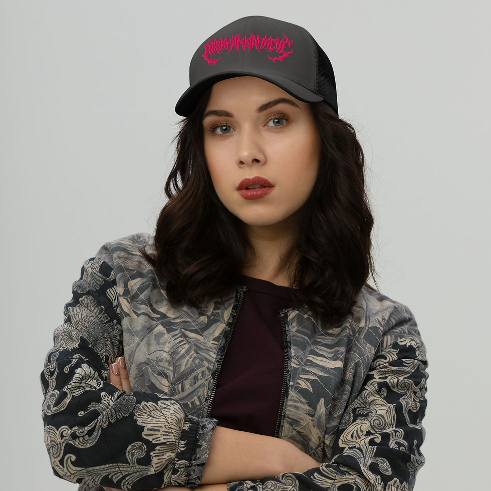 Thumbnail: Pink Satan is the new black | Trucker Cap