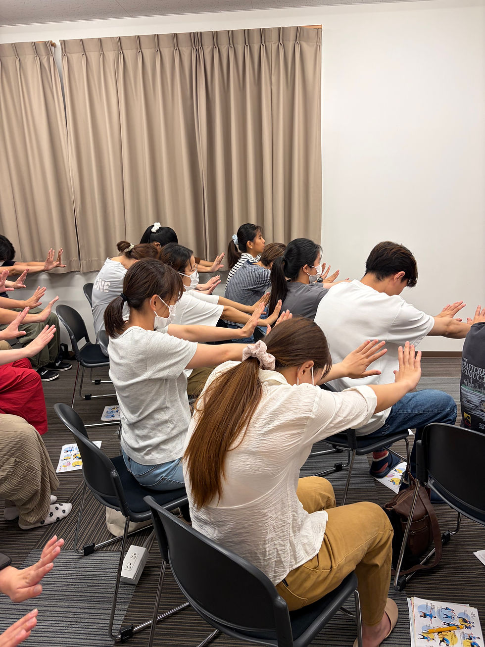 呼吸の仕方、姿勢のやり方などこまかにご教示いただきました。