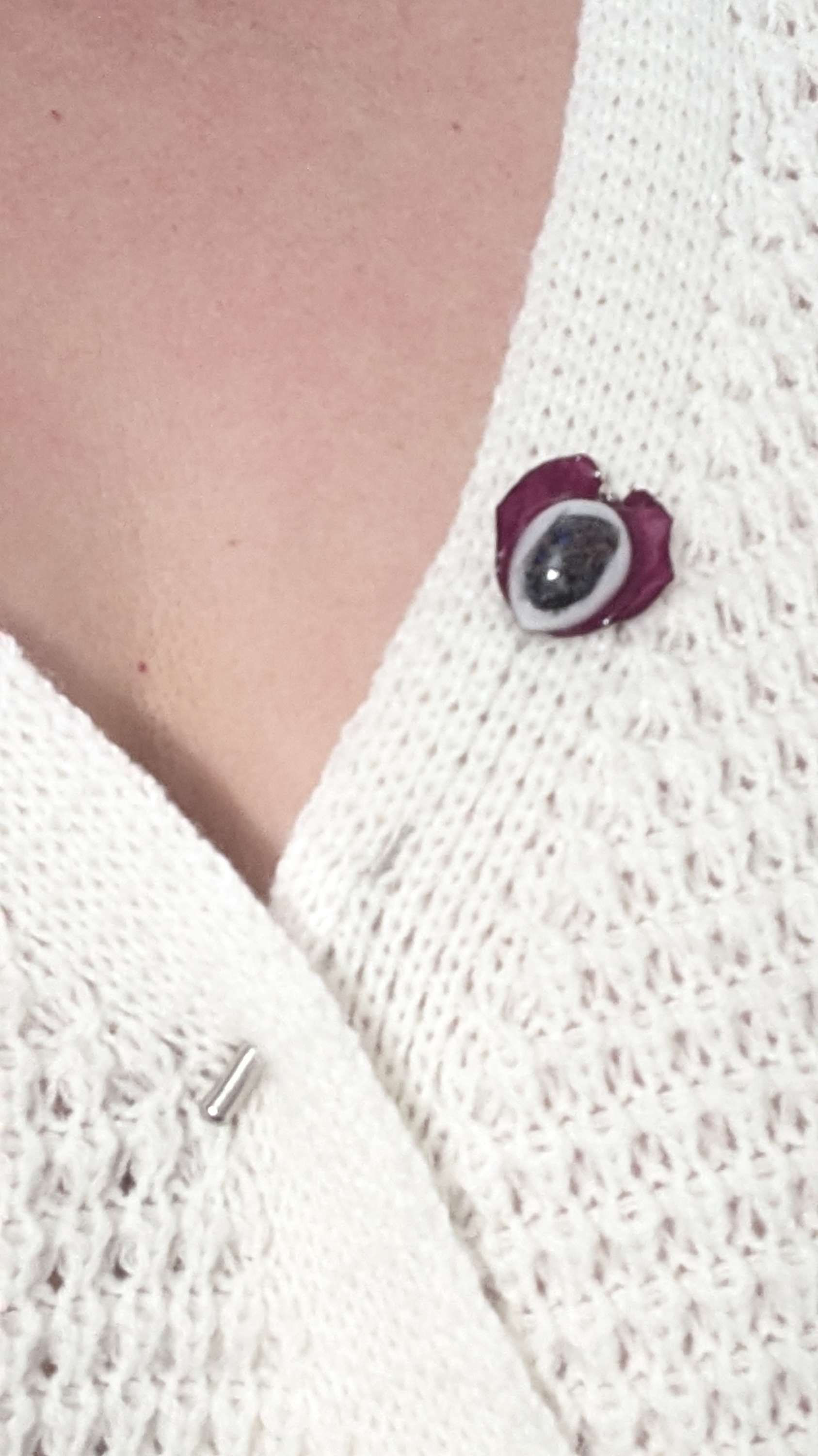 Élina - Broche Floral - Opale 