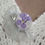 Miniature :  Chou des Fleurs - Broche Floral -  Fleur Violette
