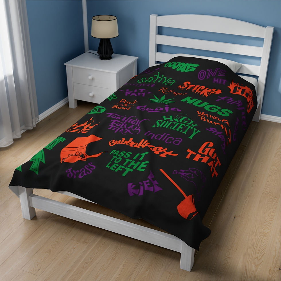 Thumbnail: 420 WORDS! VELVETEEN PLUSH BLANKET
