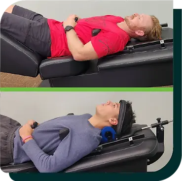 Lumbar and cervical disc decompression treatment at Hart & Hand Chiropractic.