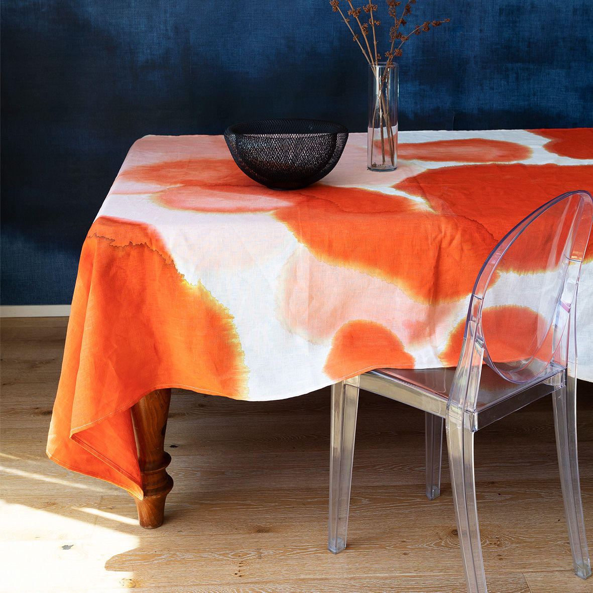 Tablecloth Watercolour Tangerine