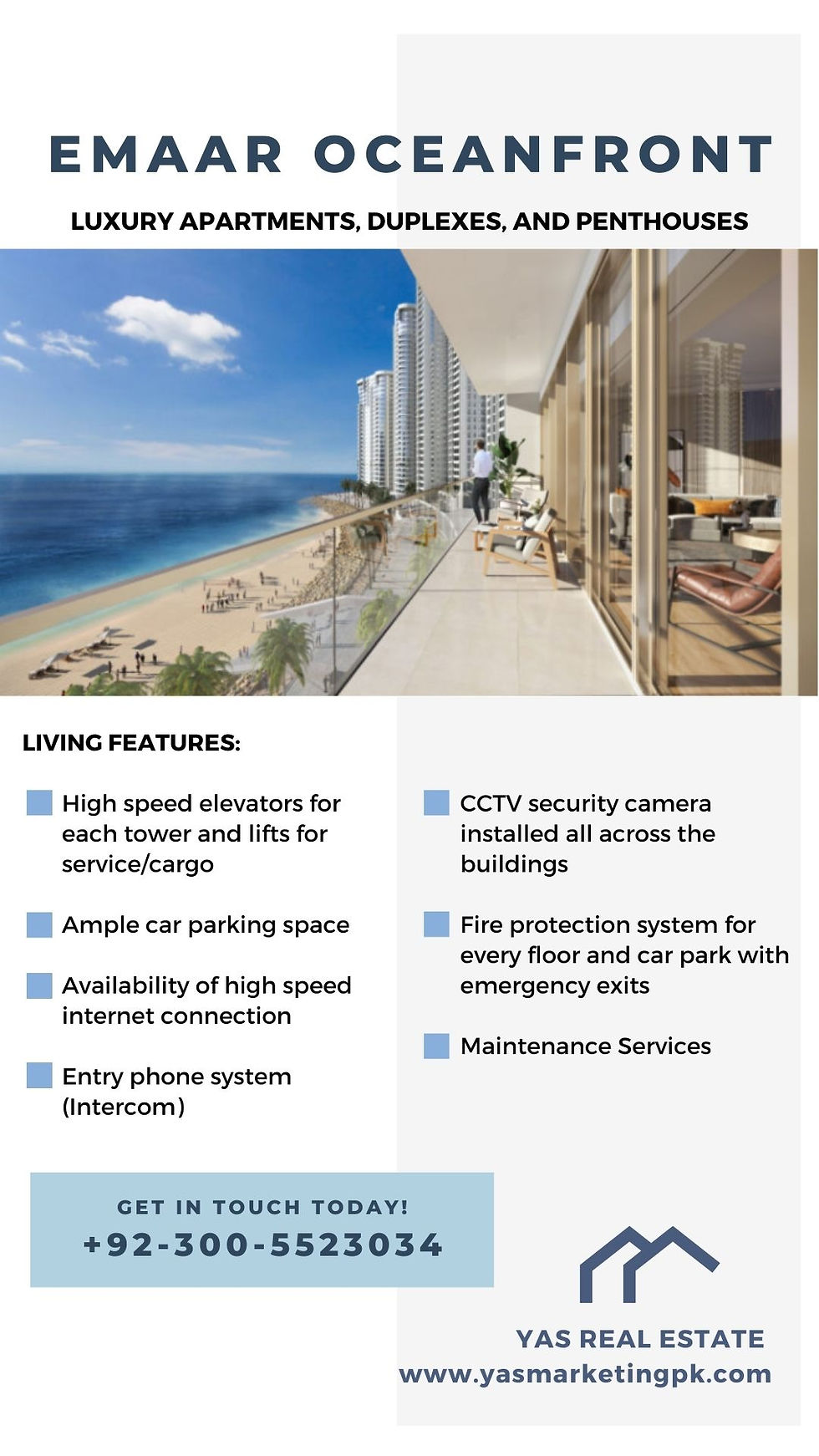 Emaar, Karachi, Living features
