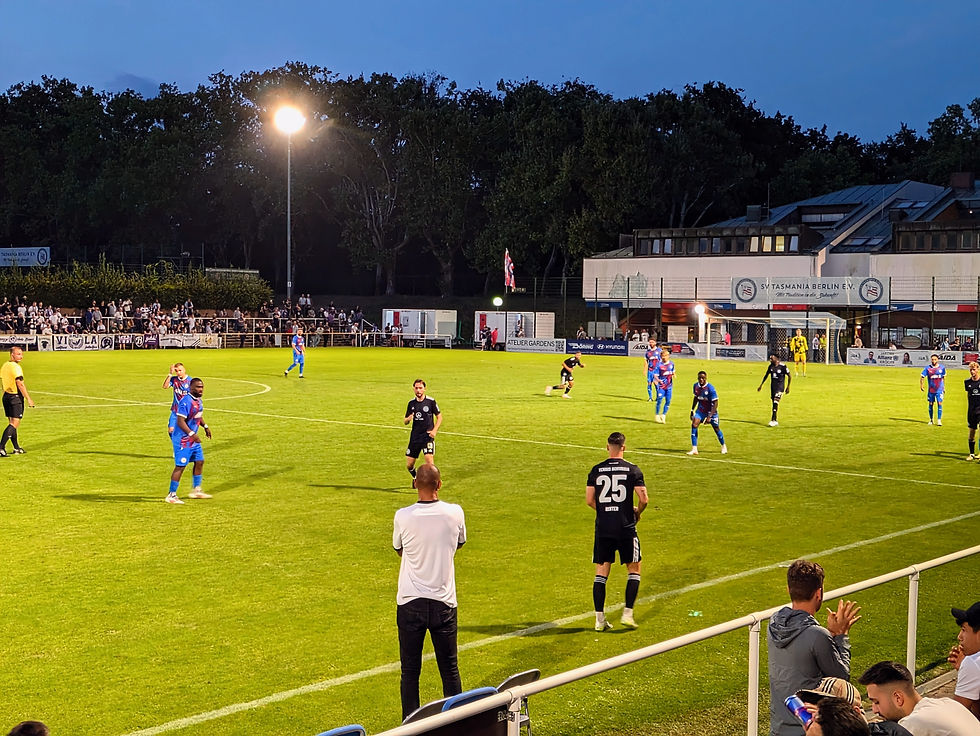 Where else would you spend a Friday night in Berlin than at a 5th tier football match?