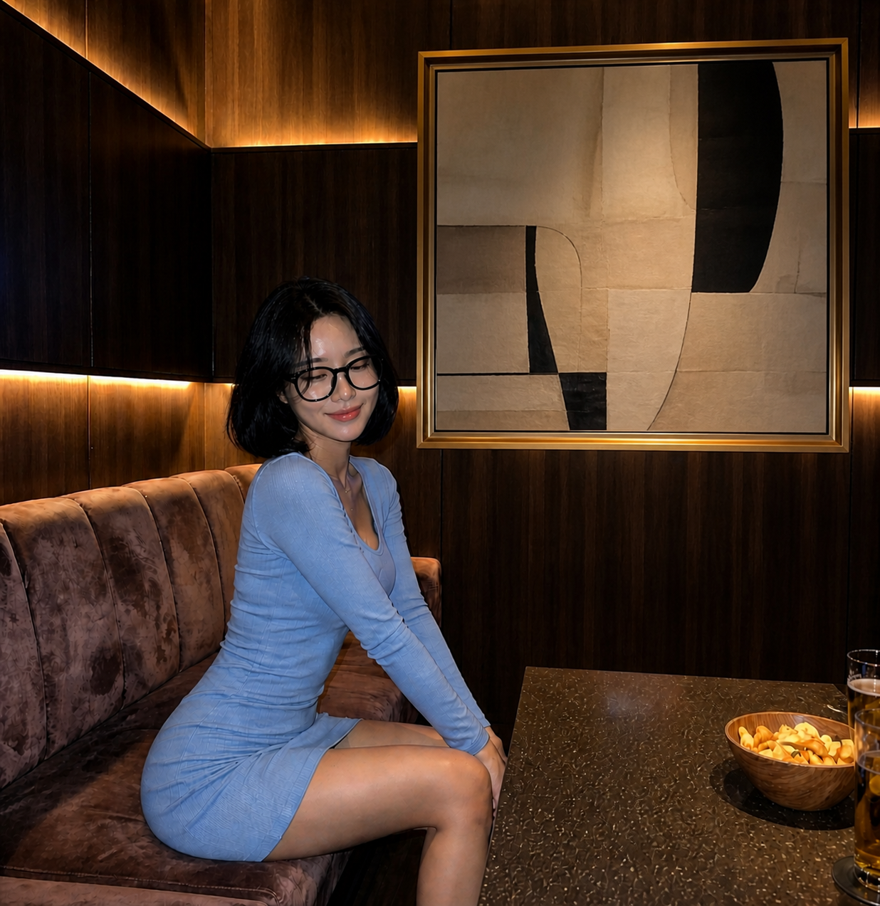 Gangnam KTV GFE Service Beautiful Korean Hostess Girl