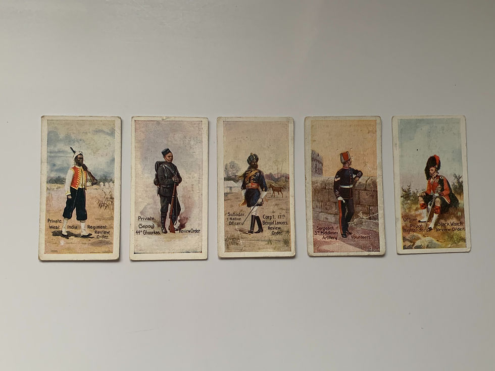 Thumbnail: Law Types Of British Soldiers Cigarette Cards