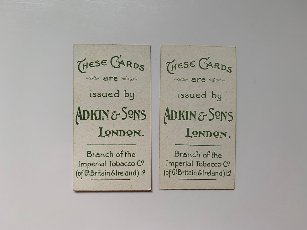 Thumbnail: Adkin Character Sketches Green Back Cigarette Cards