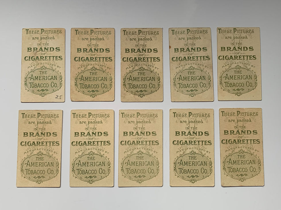 Thumbnail: American Tobacco Company A.T.C Beauties Curtain Background Cigarette Cards