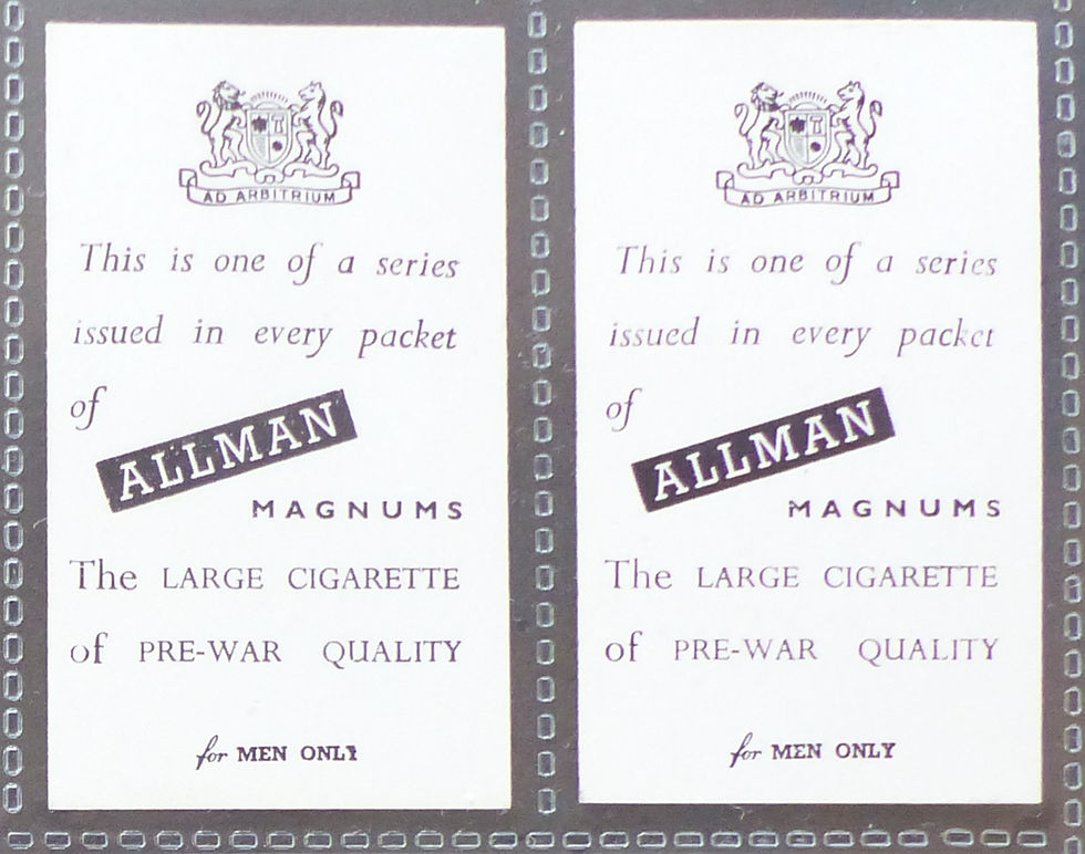 Thumbnail: Allman Pin Up Girls Un-Numbered For Men Only Cigarette Cards
