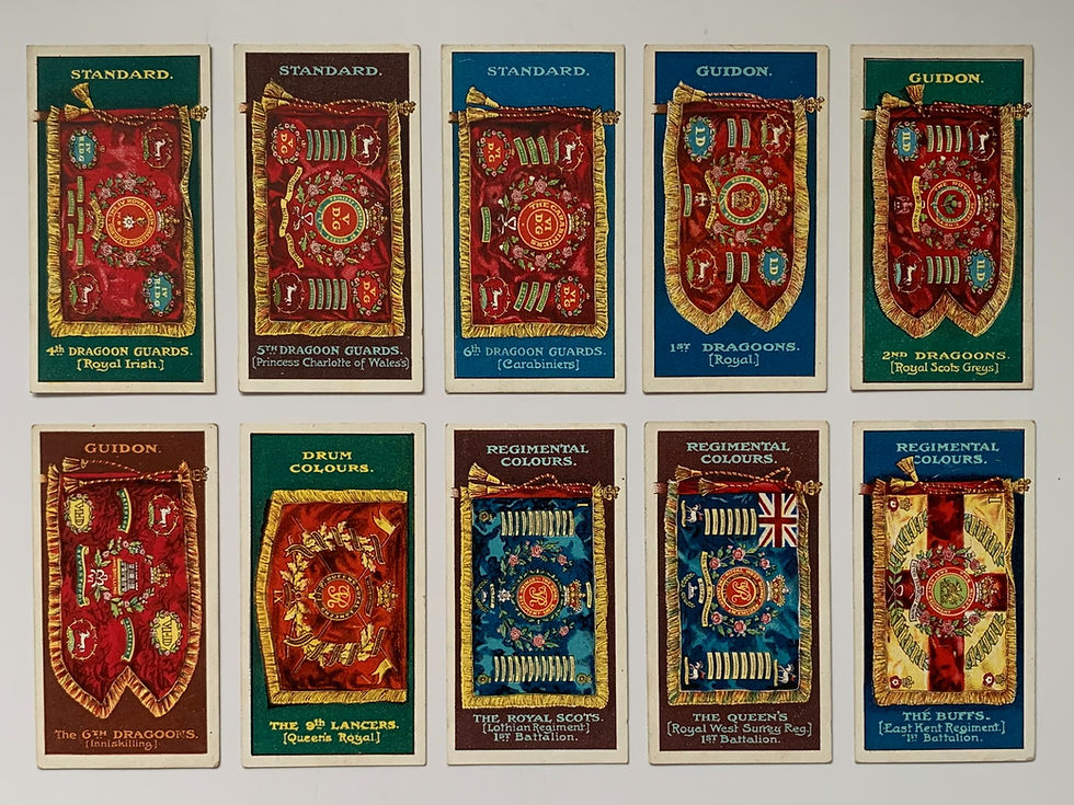 Thumbnail: Gallahers Regiment Colours & Standards Cigarette Cards