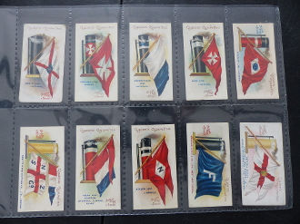 Ogdens Flags & Funnels Of Leading Steamships Cigarette Cards