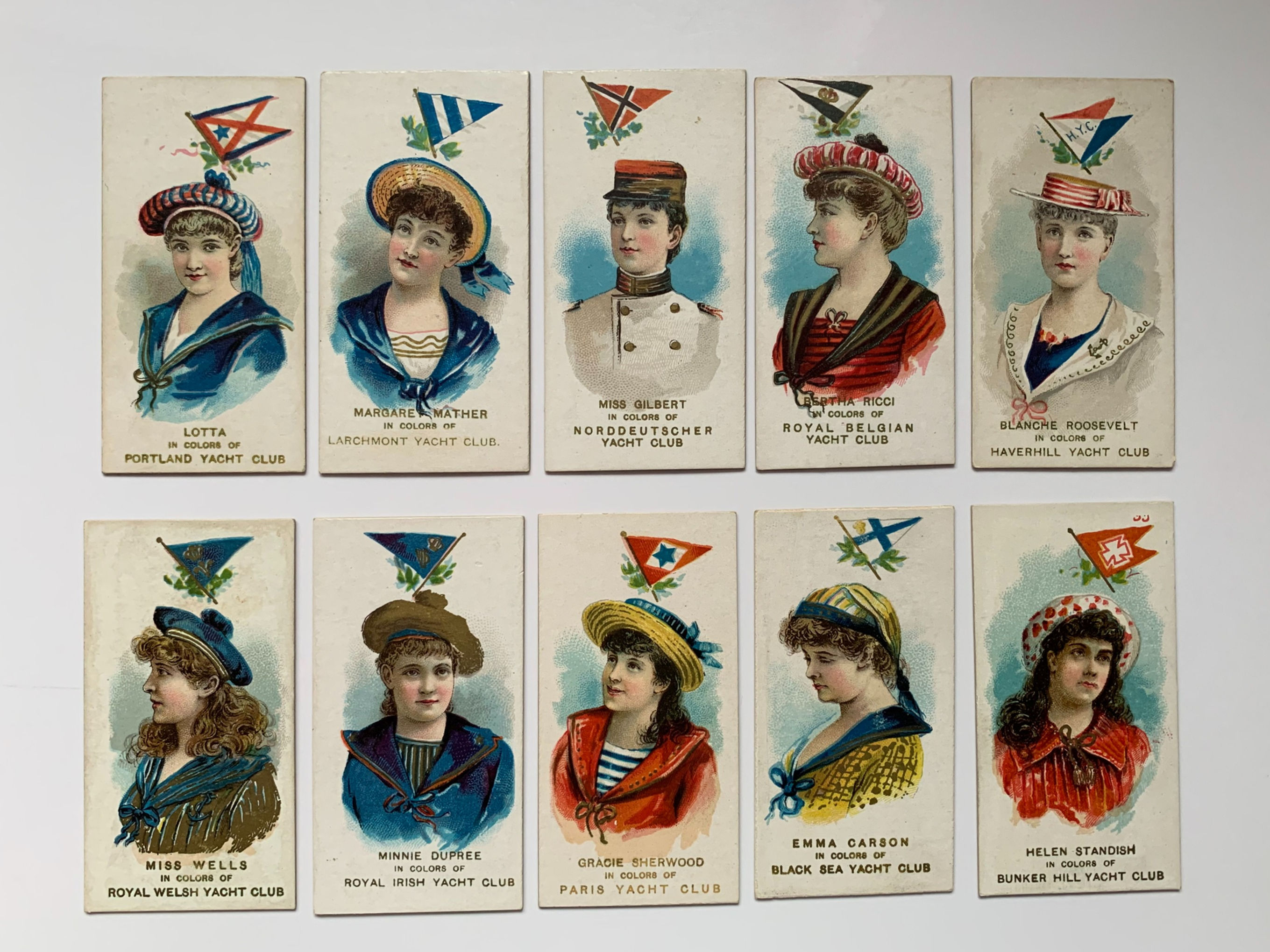 Dukes Yacht Club Colours Of The World Cigarette Cards