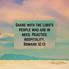 ENTERTAIN GOD’S SERVANTS