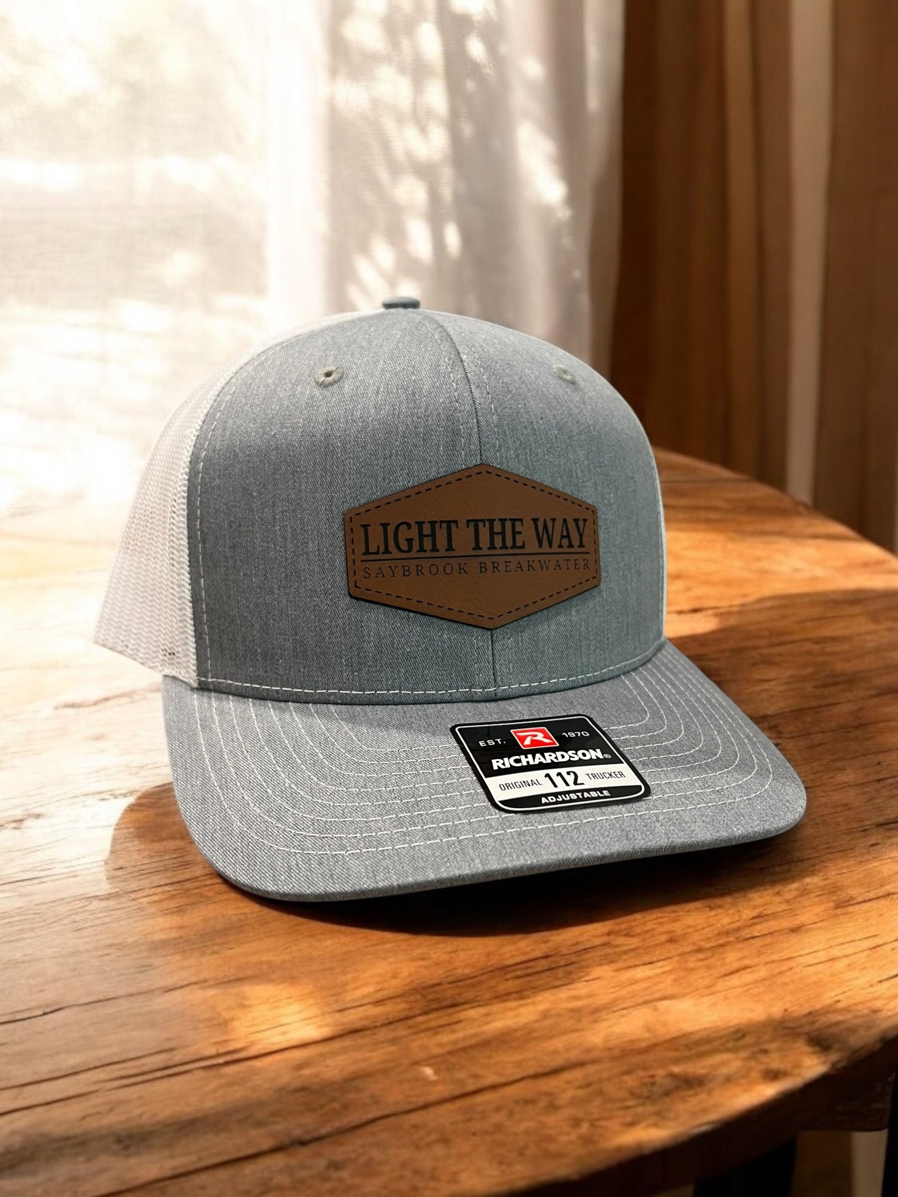 Light The Way Richardson 112 trucker Hat- gray/white