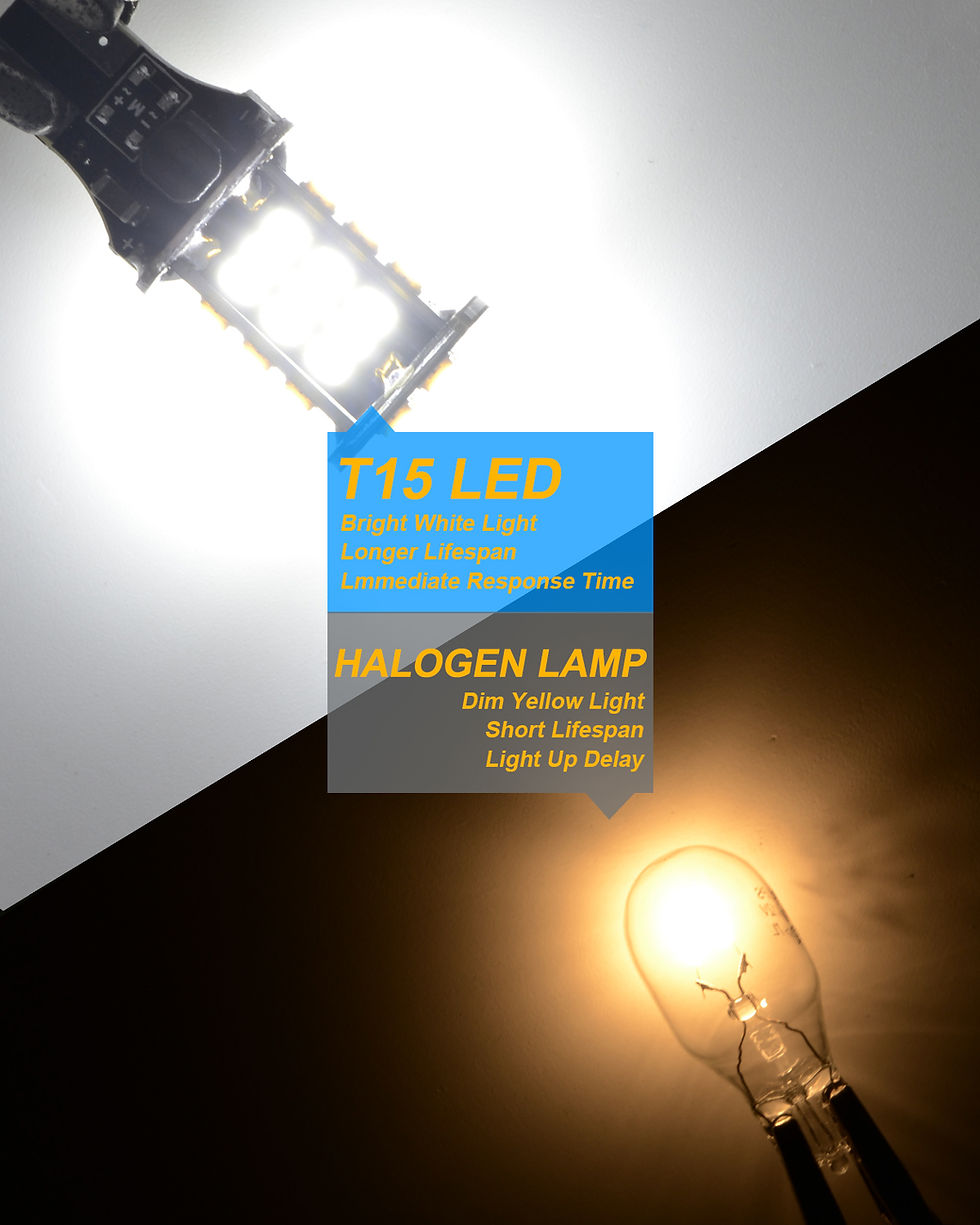 Thumbnail: 912 921 LED Reverse Lights Bulbs White vs Incandescent Back-up Lamps