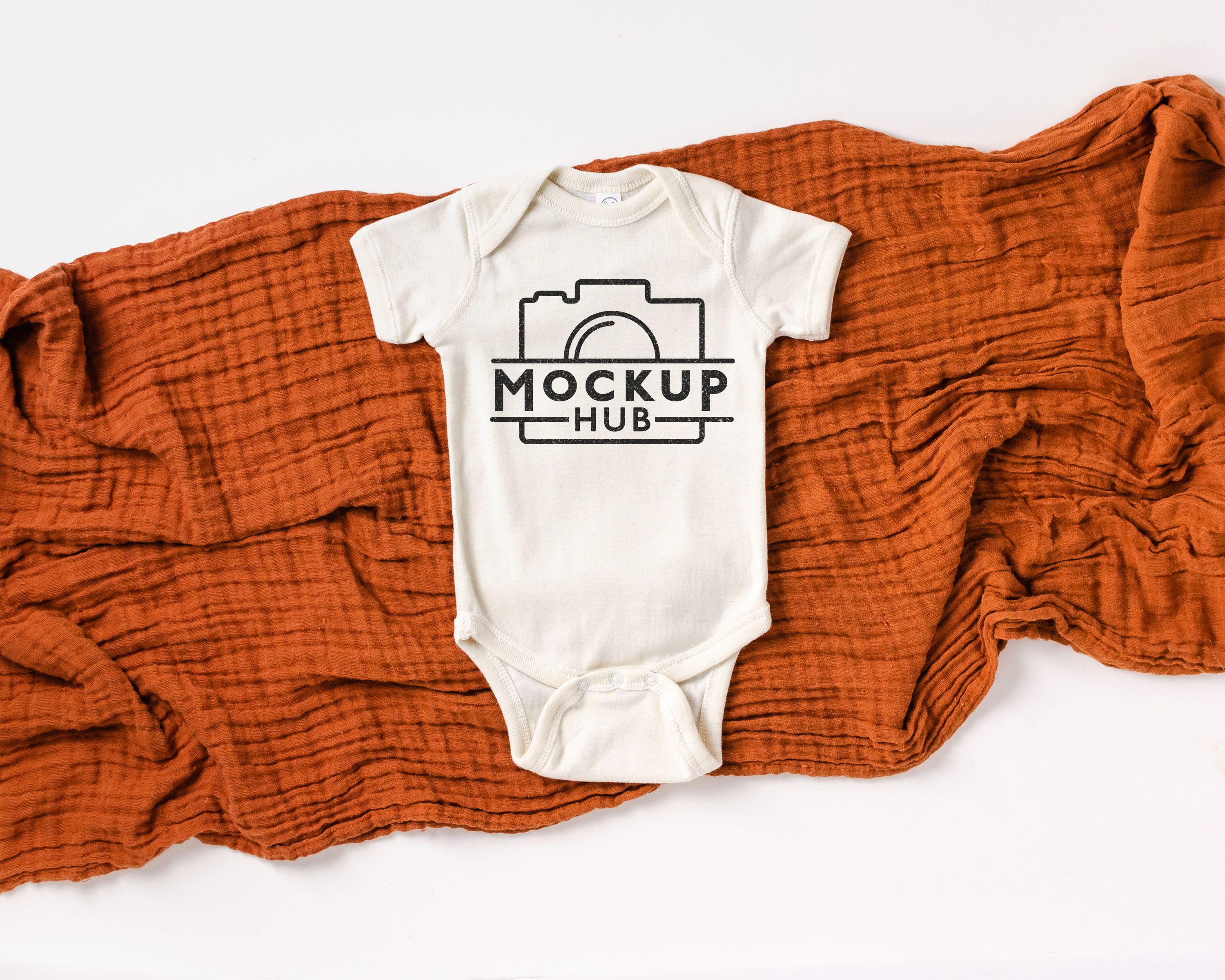 Rabbit Skins 4400 Natural Bodysuit Mockup