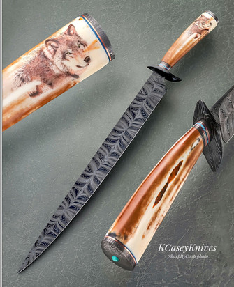 Knife by Kevin Casey. Titled Lone Wolf.