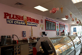 Plush Horse Ice Cream Shoppe in Tinley Park, IL.