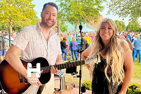Local musicians, Grace & John