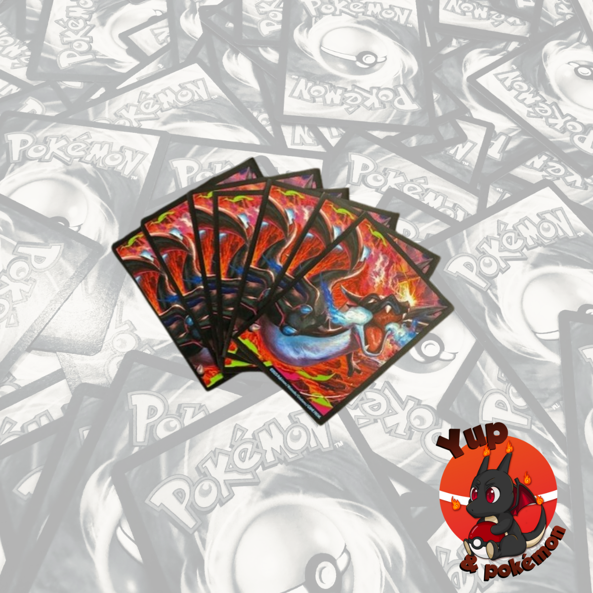 Lot de 60 Sleeves Pokémon Méga Dracaufeu 2