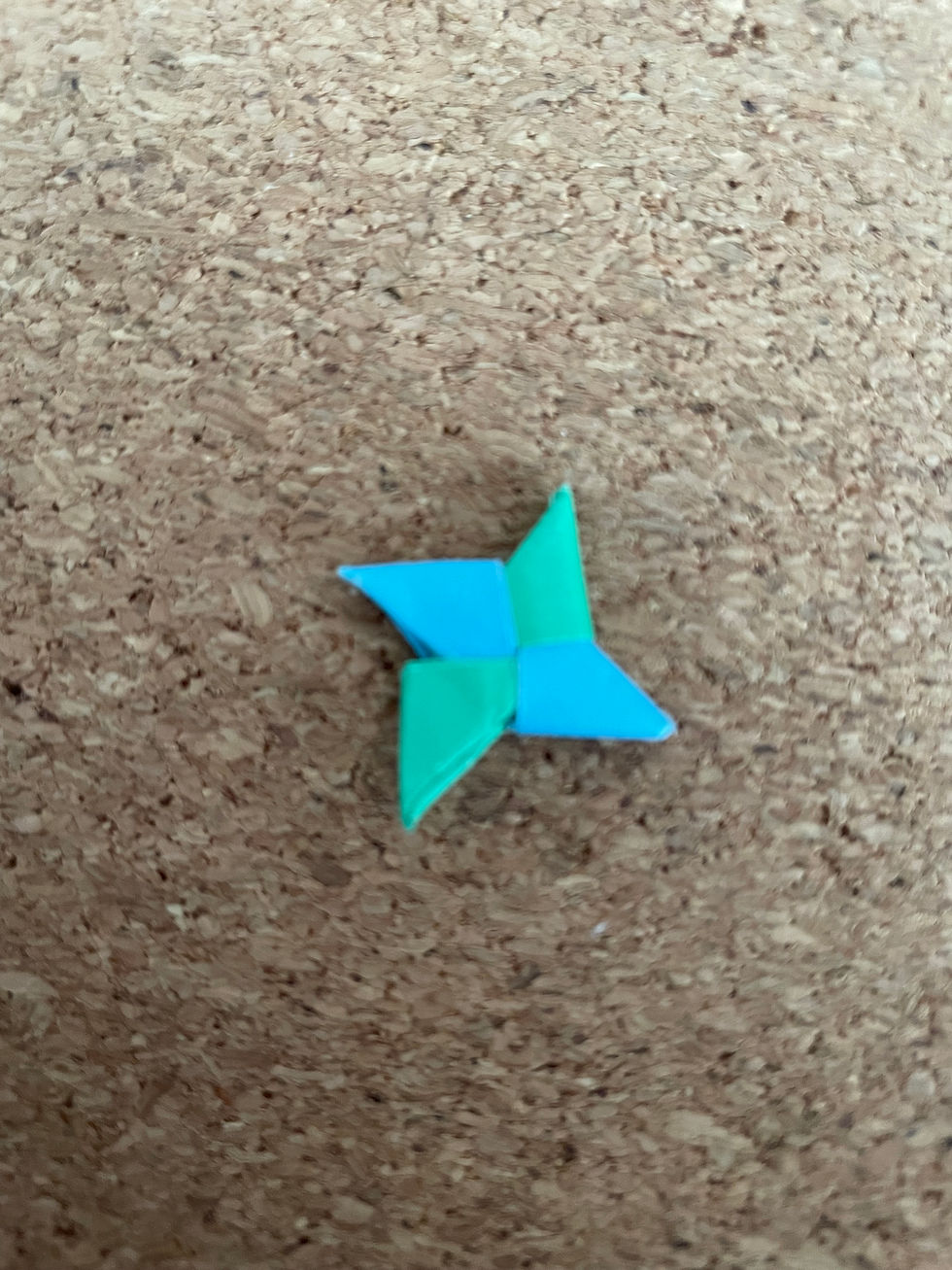 Miniature : Shuriken bicolore : Base vert foncé (XS)