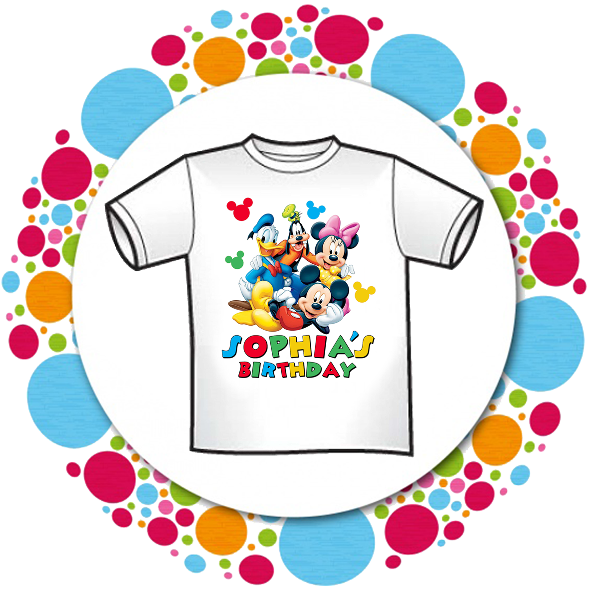 Camisetas Cumpleaños de Mickey y sus amigos