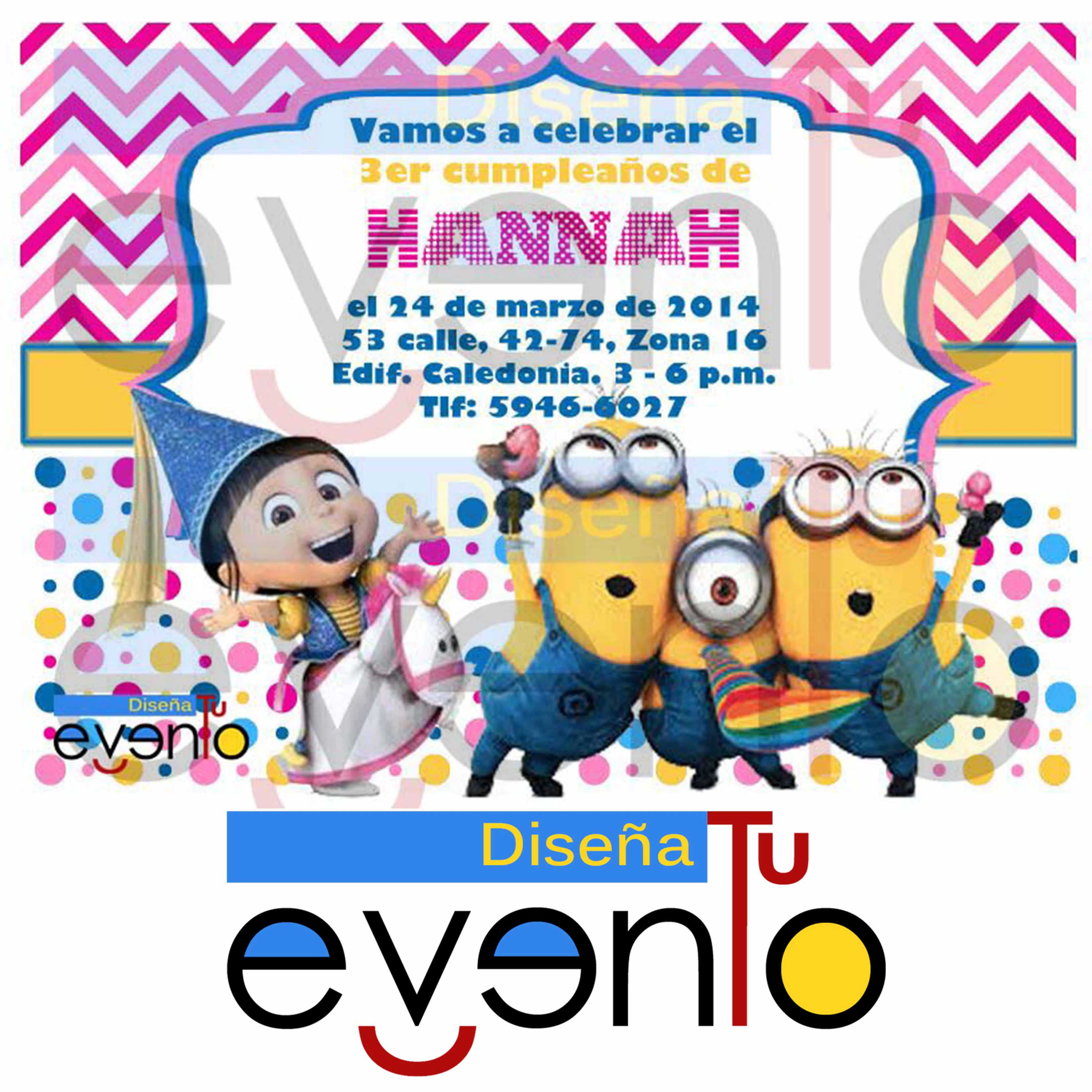 Invitación de los Minions