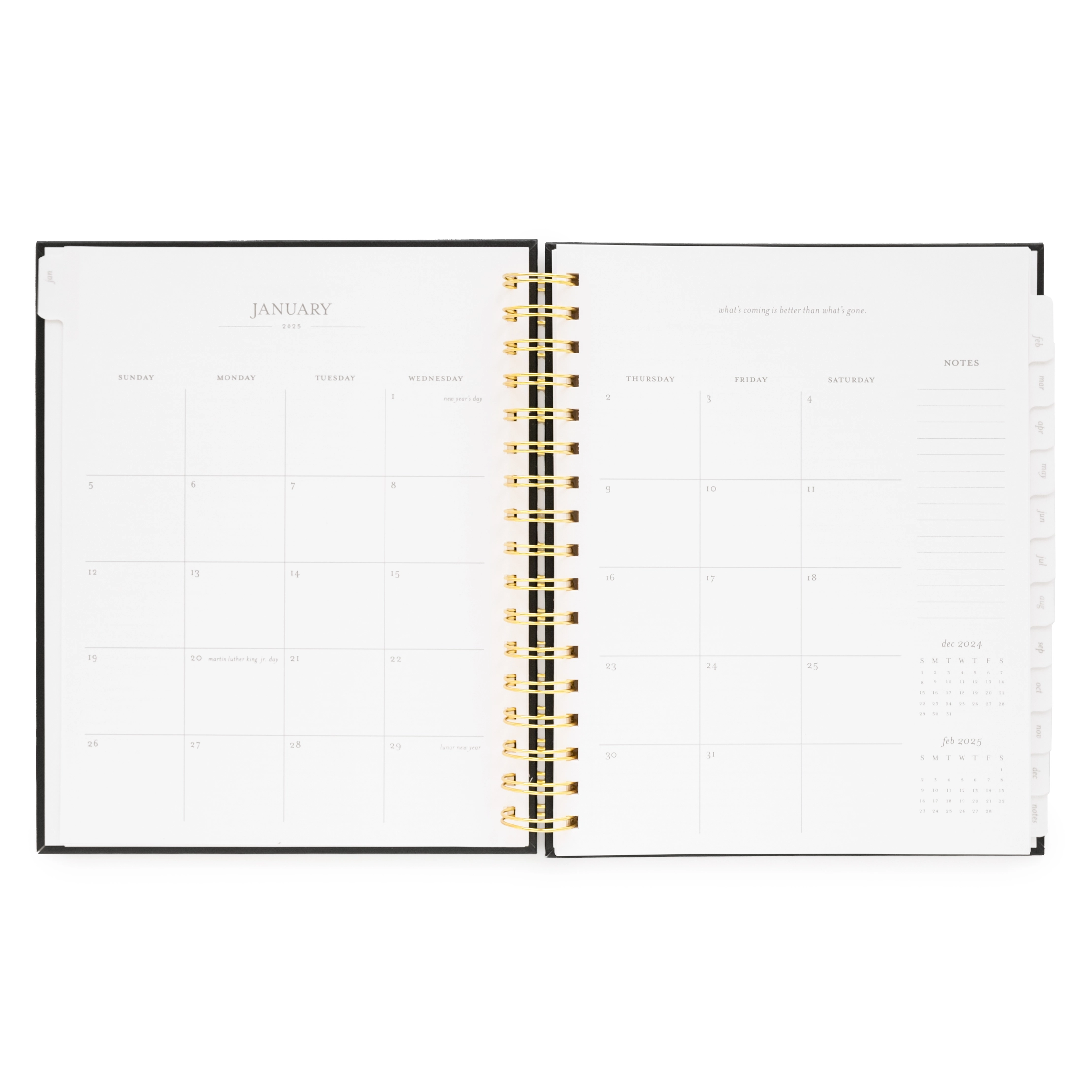 2025 Pale Pink Signature Spiral Planner gingerpdesigns