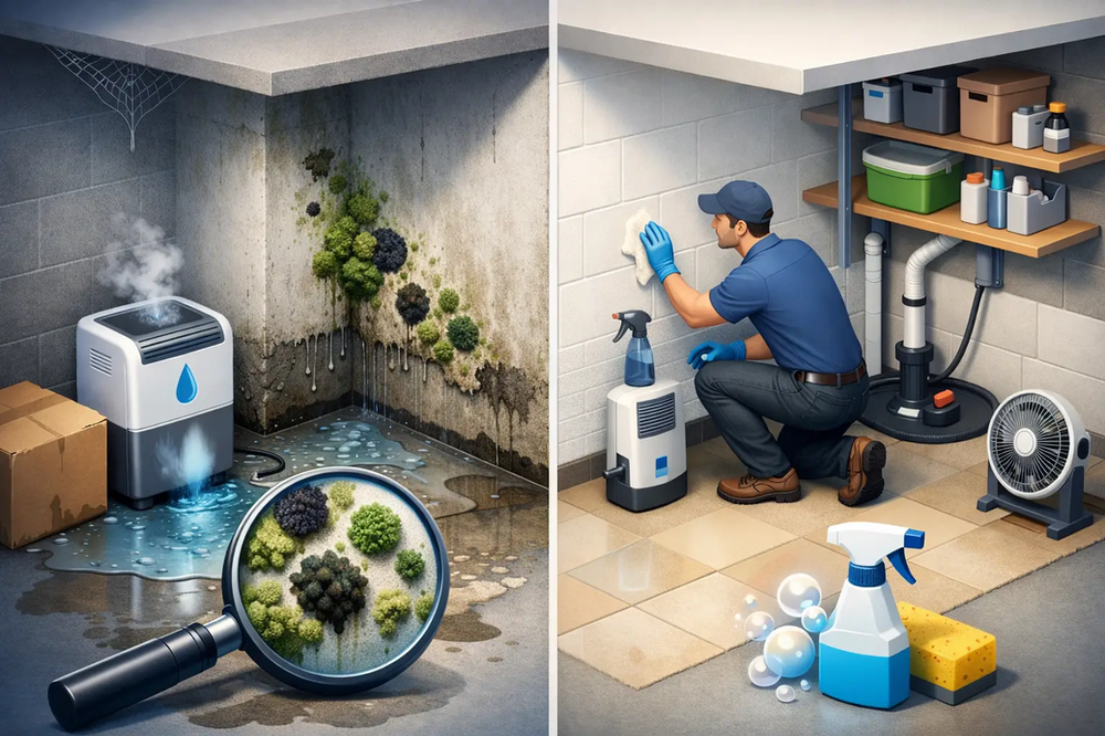 Guide to Mold Prevention After Basement Dampness