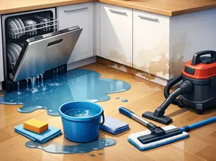 Leaking Dishwasher Water Damage Cleanup Steps: Your Essential Guide