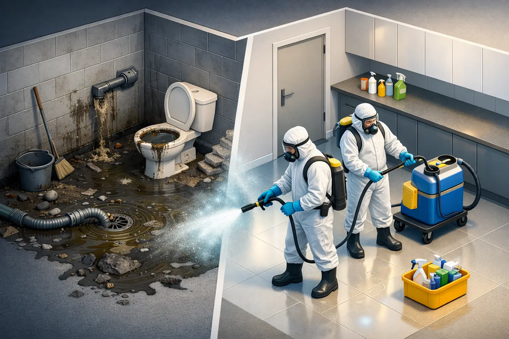 Emergency Disinfection After Sewage Backup
