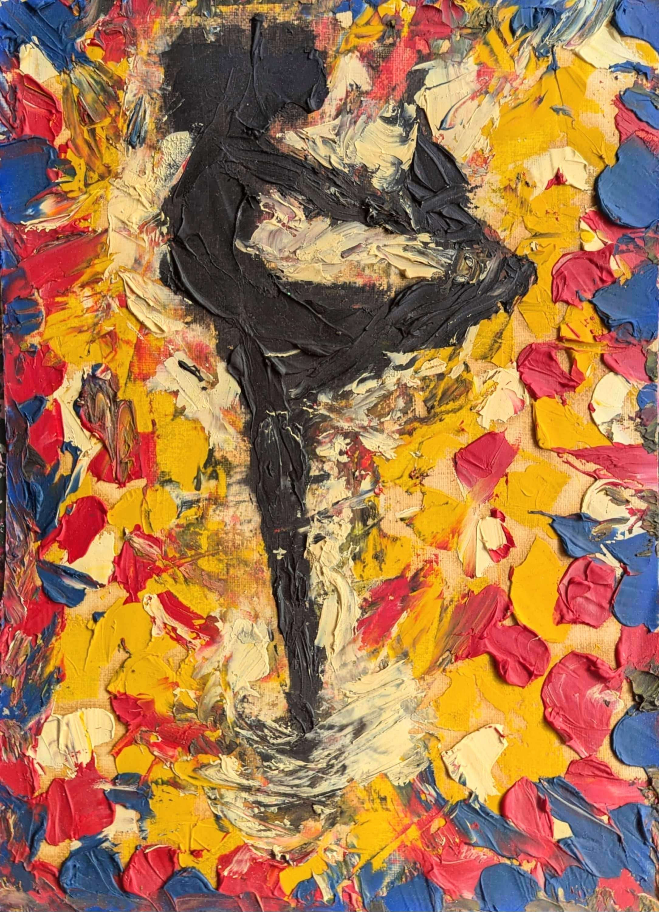 "oil painting 2017" Original Oil paint on Paper 9"x12" Kaeleigh Fitzgerald 