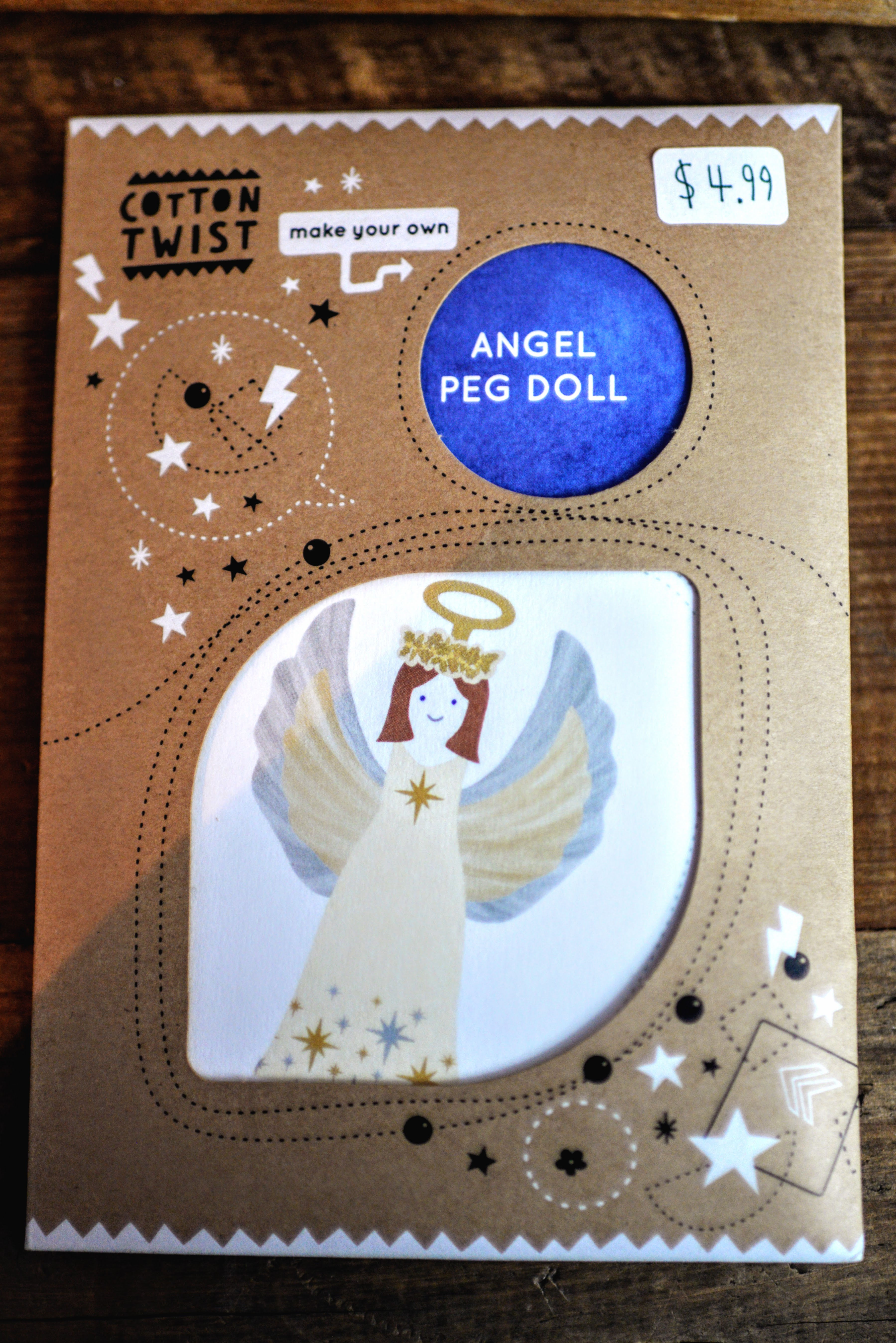 Angel peg doll craft kit