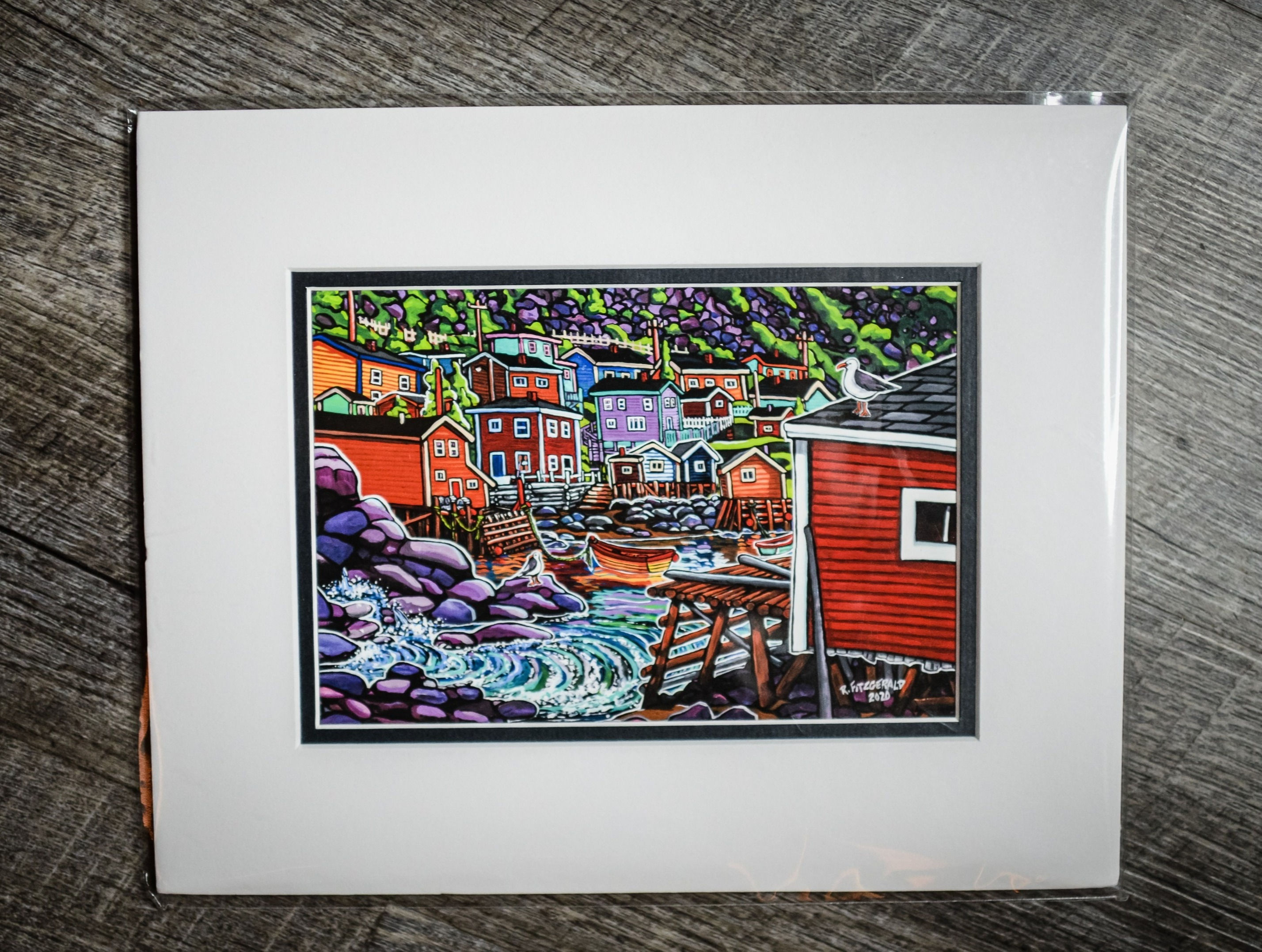 "Francois" 5X7 Matted Print (Reilly Fitzgerald Artist)