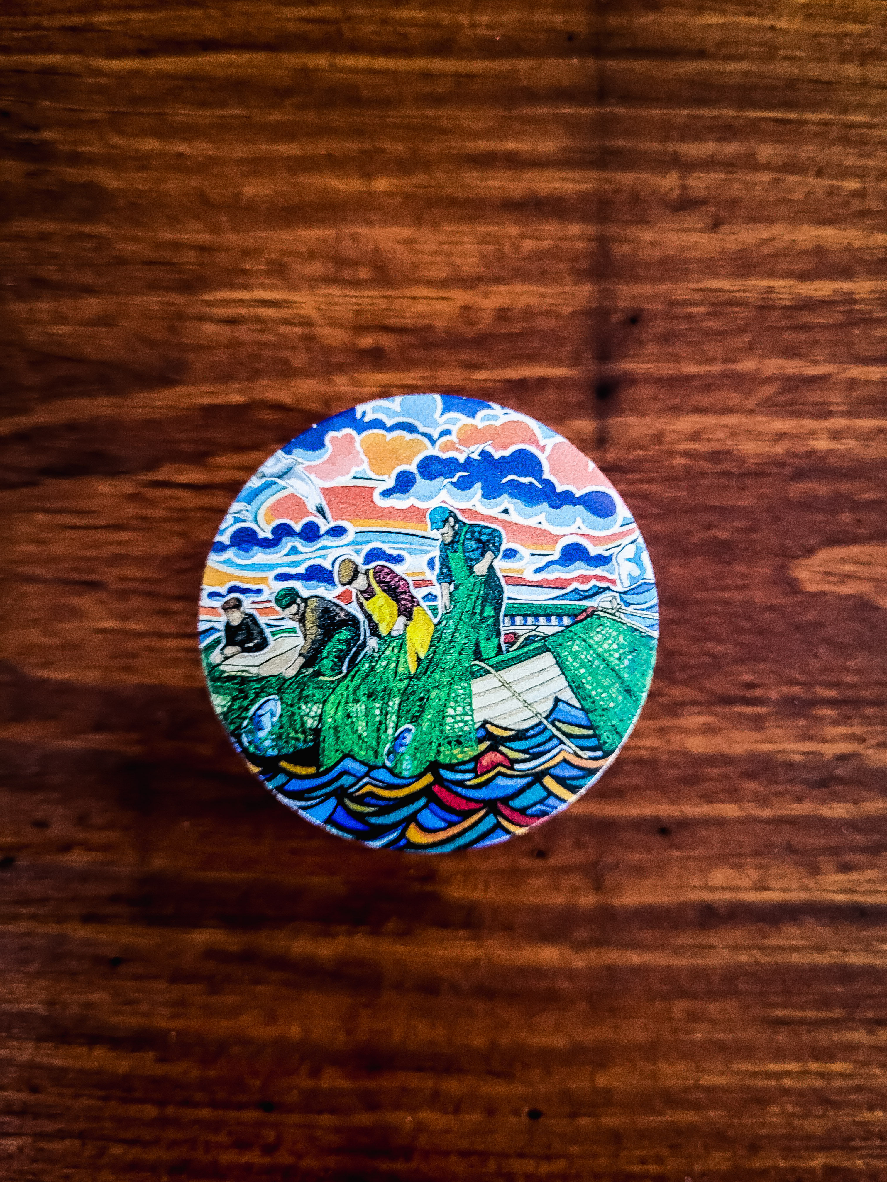 Phone Grip "Hauling Nets" Reilly Fitzgerald Artist