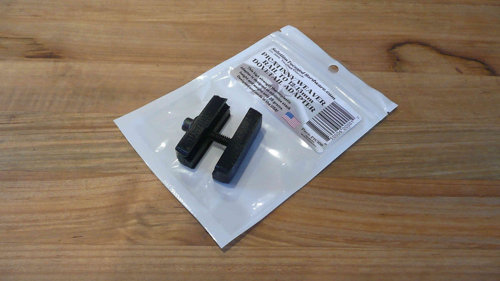 Picatinny or Weaver rail with dovetail adapter side 2