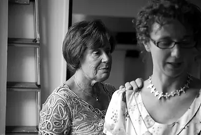 Mother and daughter therapy.