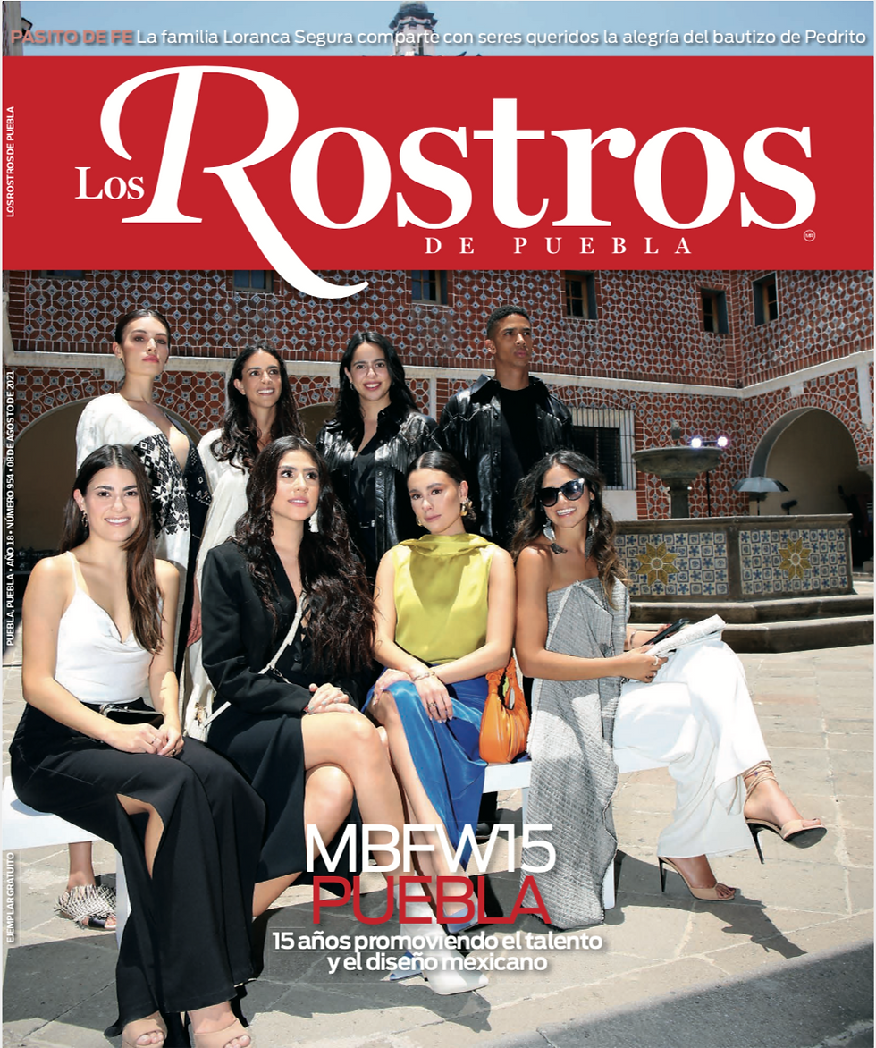 Portada Revista Rostros de Puebla (9/ago/2021)
