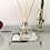 Thumbnail: Kit Sala/Quarto - Difusor Vidro Cubo Transparente 250ml + Bandeja com Espelhos