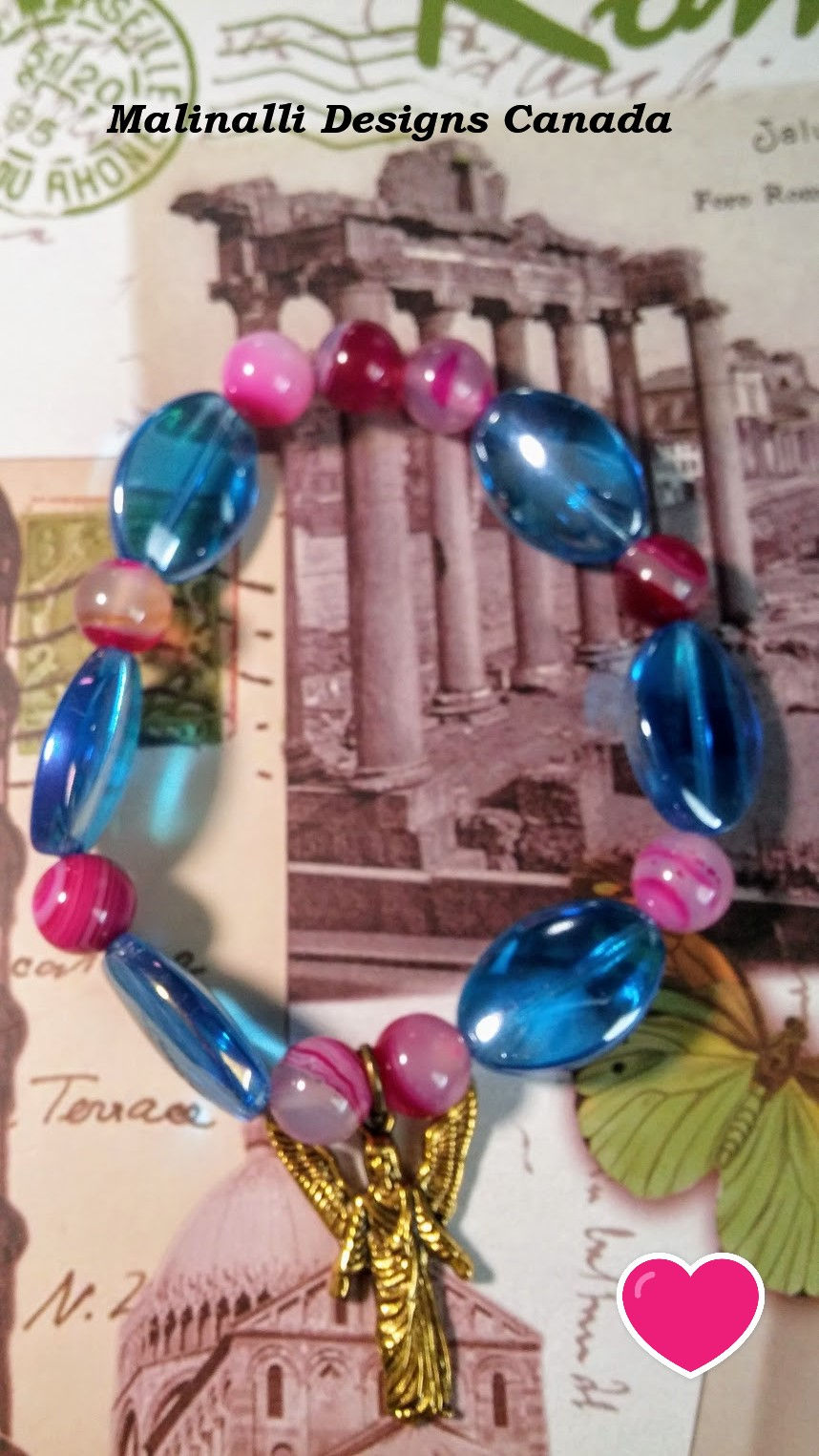 Thumbnail: 036 Blue with fuchsia and Archangel Gabriel