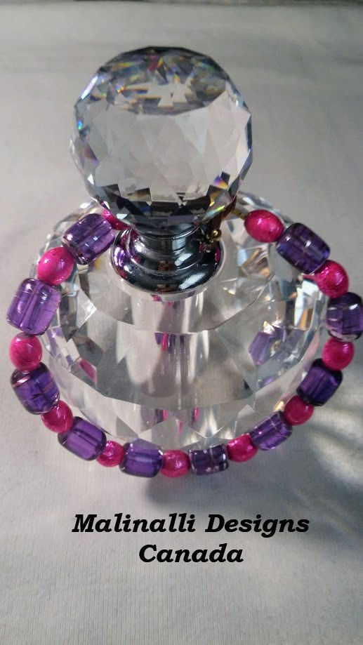 Thumbnail: 016.- Purple and sweet pink bracelet