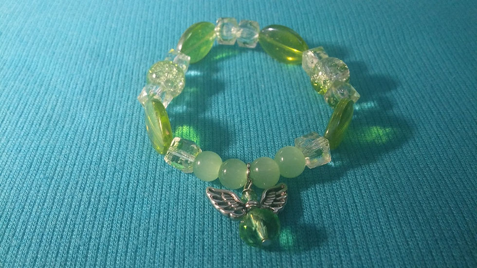 Thumbnail: 005.-May birthstone emerald color with angel.