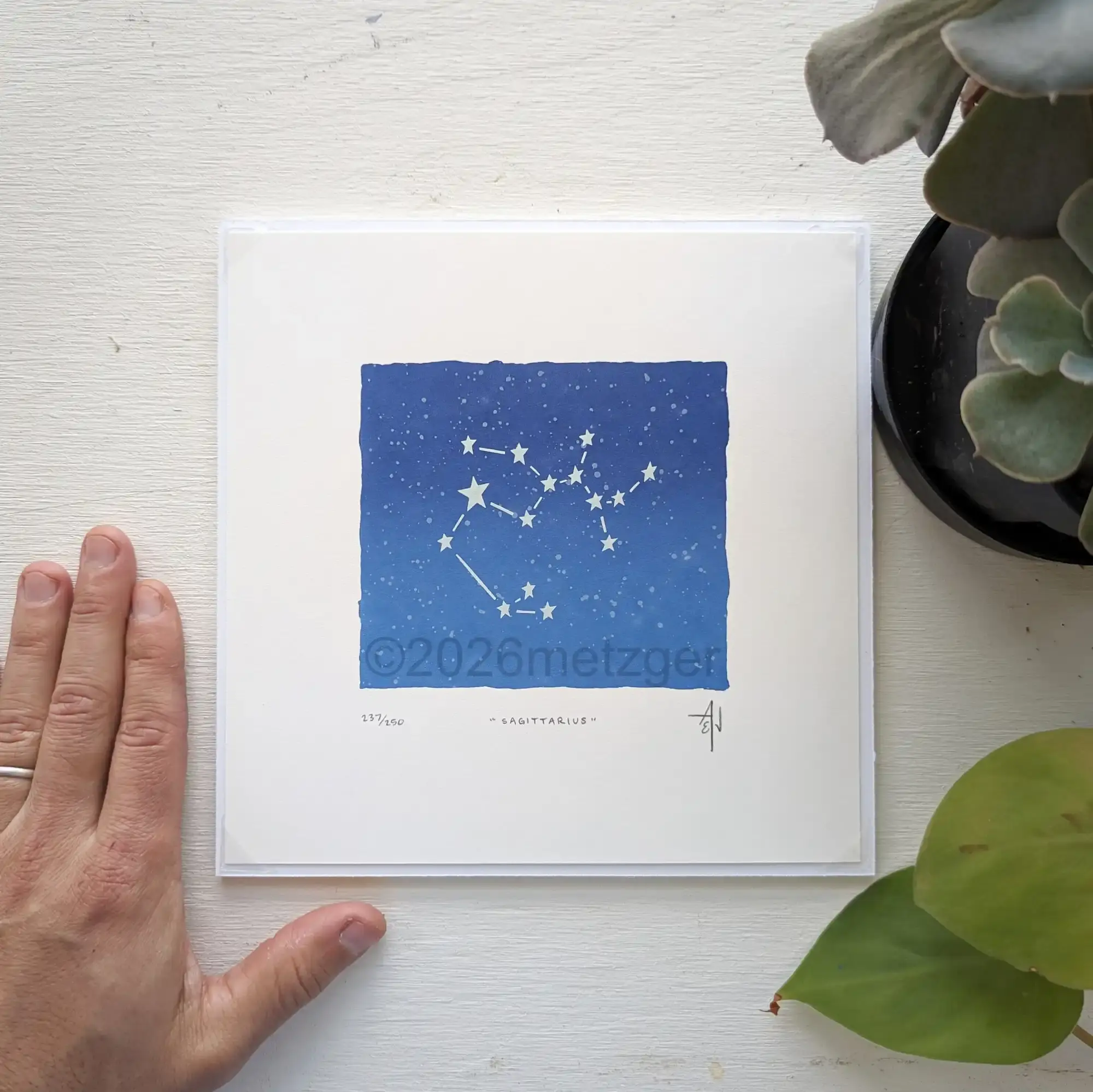 "Sagittarius" / Glows in the Dark!