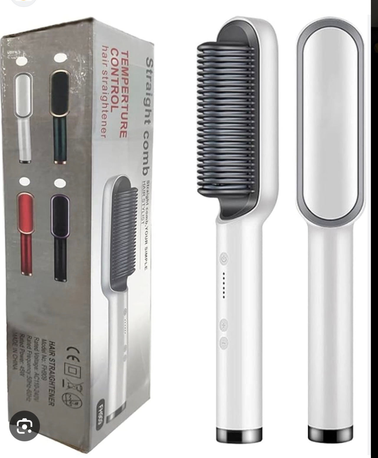 Straight Comb Temperature Control Hair Straightener
