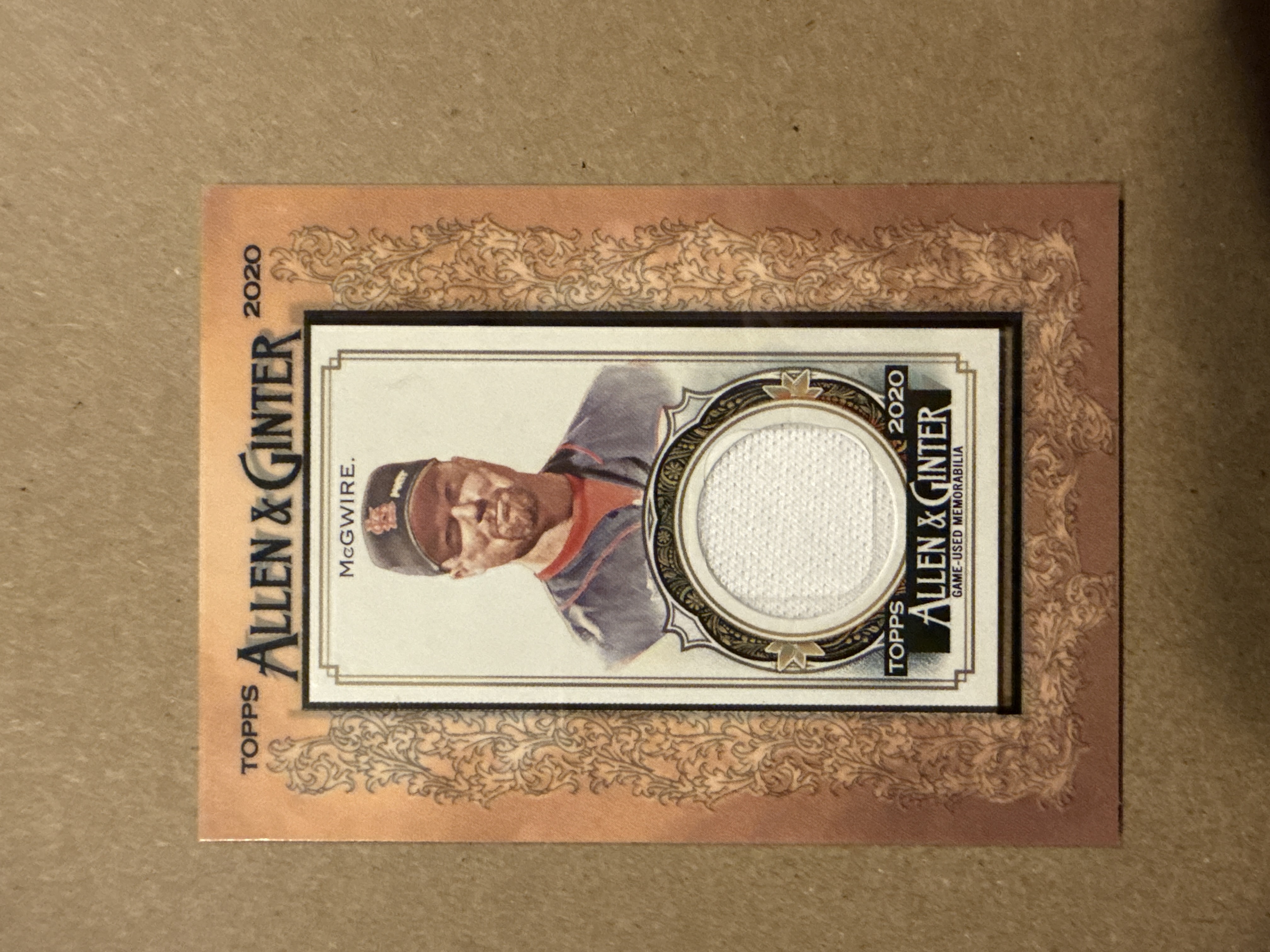 2020 Topps Allen & Ginter's Framed Mini Relics Mark McGwire