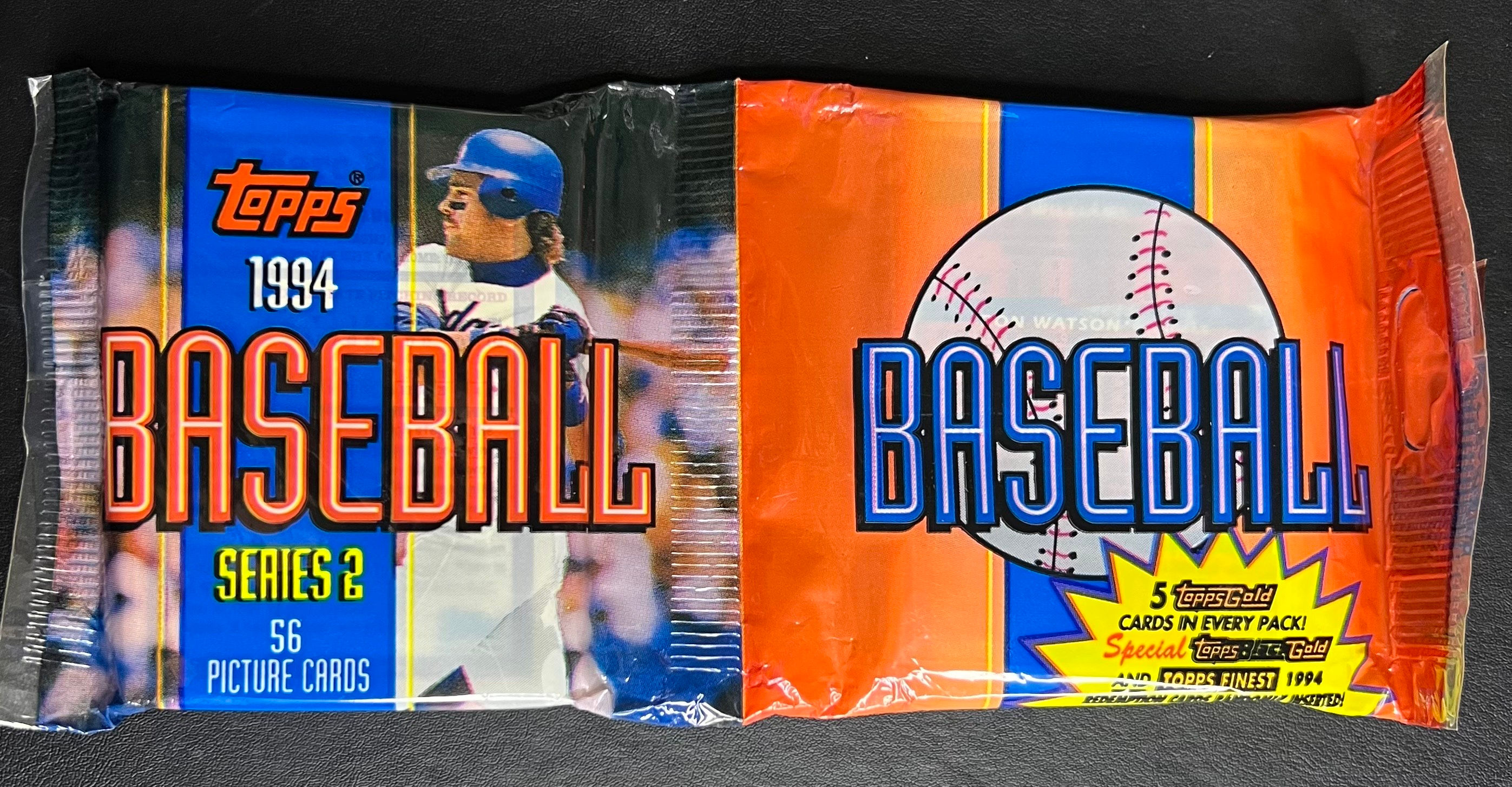 1994 Topps Baseball Series 2 Rack Pack (56 cards)
