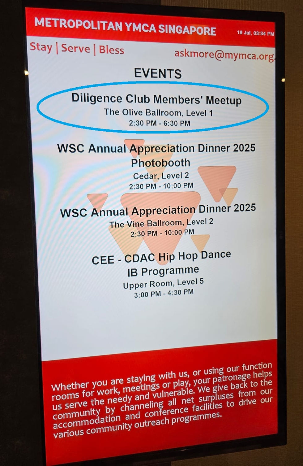 The BIG Day for Diligence members at Metropolitan YMCA Ballroom!